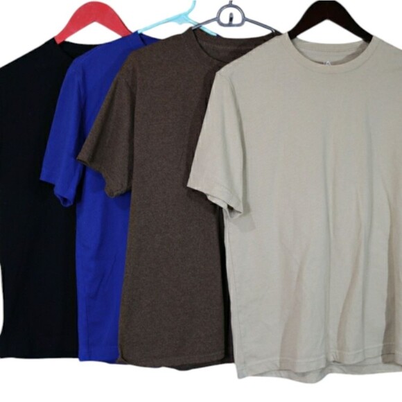 Club Room John Ashford Champion Mens Small Blank Plain T-Shirt Lot of 4 Shirts - Picture 1 of 14